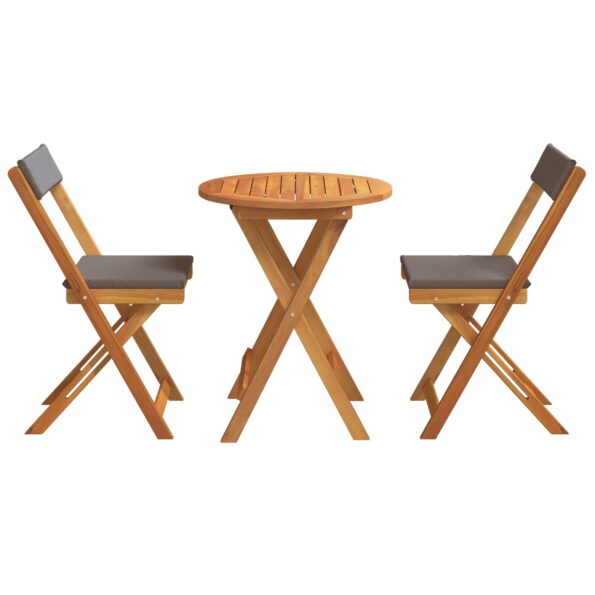 4105502_7.jpg vidaXL 3-dielny skladací bistro set s vankúšmi z akáciového dreva – Obrázok 7