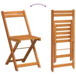 vidaXL 3-dielny skladací bistro set s vankúšmi z masívneho akáciového dreva – Obrázok 11