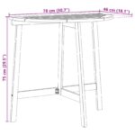 vidaXL 3-dielny skladací bistro set s vankúšmi z masívneho akáciového dreva – Obrázok 13