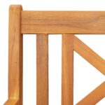 vidaXL Dvojmiestna záhradná hojdacia lavička 110x59x97 cm Masívne drevo Akácia – Obrázok 9