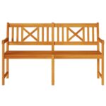 vidaXL Záhradná lavička 150x56x90 cm Pevné akáciové drevo – Obrázok 4