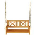 vidaXL 2-miestna záhradná hojdačka 110x56x58 cm z masívneho akáciového dreva – Obrázok 4