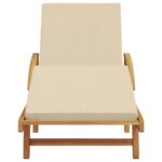 vidaXL skladací slnečník s kolesami a vankúšom béžový, masívne akáciové drevo – Obrázok 4