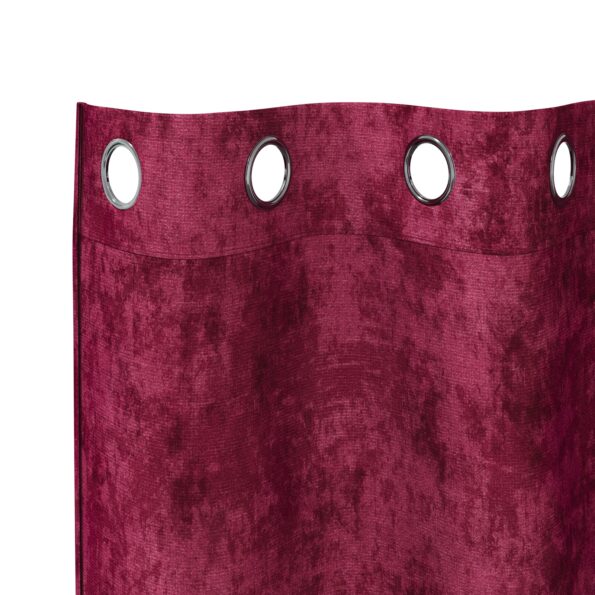4107646_4.jpg vidaXL Velúrové závesy 2 ks s okami Vínovočervené 245x140 cm – Obrázok 4