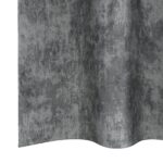 vidaXL zamatové závesy 2 kusy so srdcovými očkami sivé 260x140 cm – Obrázok 5