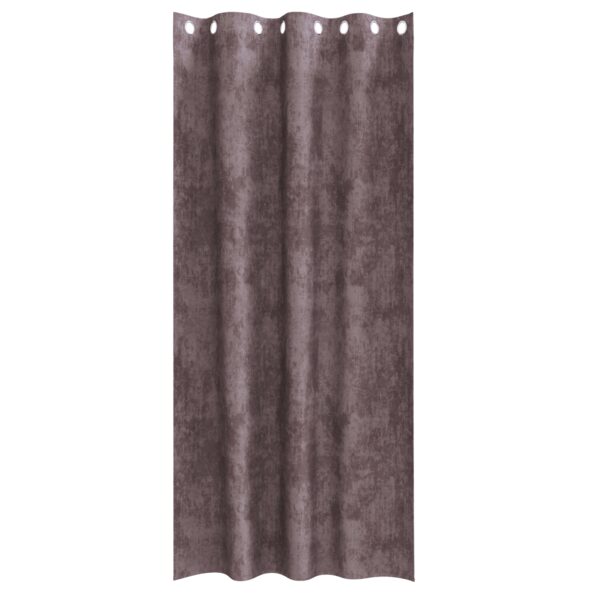 vidaXL Závesy z jemného sametu 2 ks s okami Hnedé 260x140 cm – Obrázok 3