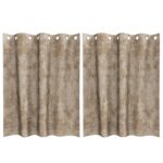 vidaXL sametové závesy Šampanské Polyester 140 x 140 cm – Obrázok 2