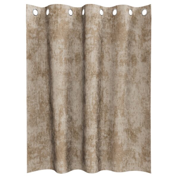 4107673_3.jpg vidaXL sametové závesy Šampanské Polyester 140 x 140 cm – Obrázok 3