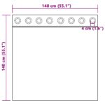 vidaXL sametové závesy Šampanské Polyester 140 x 140 cm – Obrázok 6