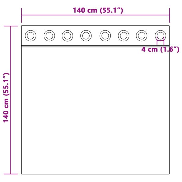 4107673_6.jpg vidaXL sametové závesy Šampanské Polyester 140 x 140 cm – Obrázok 6