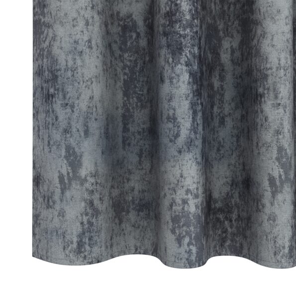 vidaXL Velvet Curtains 2 ks s očkami Strieborná šedá 175x140 cm – Obrázok 5