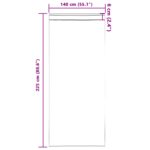 vidaXL Závesy 2 ks s očičkami Sivé 225x140 cm – Obrázok 7