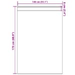 vidaXL sametové záclony 2 ks s očkami krémové 175x140 cm – Obrázok 7