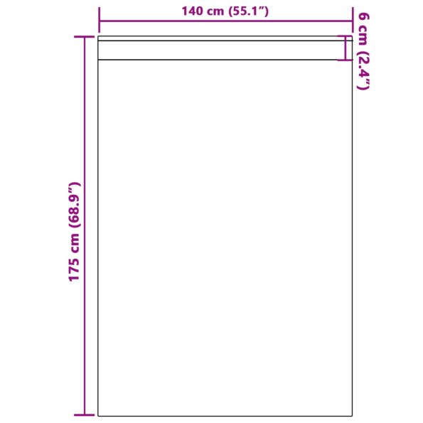 vidaXL sametové záclony 2 ks s očkami krémové 175x140 cm – Obrázok 7