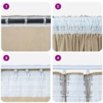 vidaXL Elastické závesy 2 ks s očkami Krémová 245x140 cm – Obrázok 6