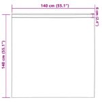 vidaXL sametové závesy 2 ks s vreckom na tyč champagne 140x140 cm – Obrázok 7