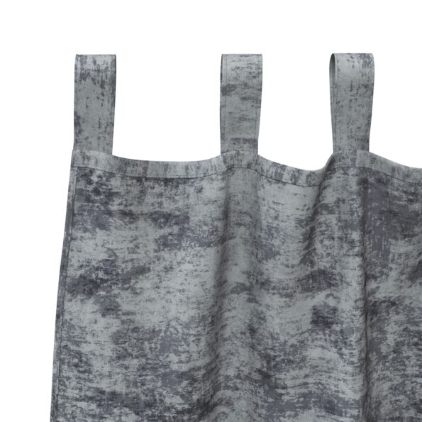 vidaXL Závesy z vellúru 2 kusy s okami Strieborná sivá 225x140 cm – Obrázok 4