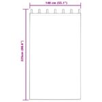 vidaXL Závesy z vellúru 2 kusy s okami Strieborná sivá 225x140 cm – Obrázok 6