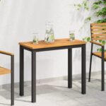 vidaXL Stôl 100x50x2,2 cm Obdĺžnikový masívny drevený akácia