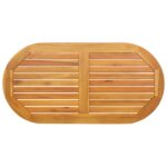 vidaXL Stôl 110x55x2,2 cm Oválny Masívne Akáciové Drevo – Obrázok 2