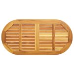 vidaXL Stôl 110x55x2,2 cm Oválny Masívne Akáciové Drevo – Obrázok 8