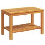 vidaXL Konferenčný stolík 90x50x45 cm z pevného akáciového dreva – Obrázok 2