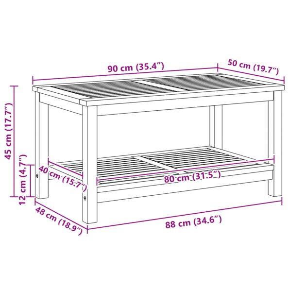 4108104_9.jpg vidaXL konferenčný stolík 110x55x45 cm Z masívneho akáciového dreva – Obrázok 9