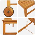 vidaXL Lehátko z akáciového dreva – Obrázok 7