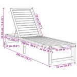 vidaXL Lehátko z akáciového dreva – Obrázok 9