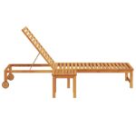 vidaXL slnečné lehátko so stolíkom z akáciového dreva – Obrázok 5