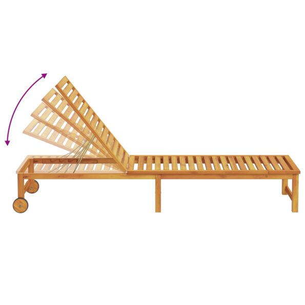 vidaXL slnečné lehátko so stolíkom z akáciového dreva – Obrázok 9