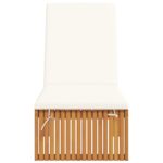 vidaXL Lehátko so vankúšom 200x55x30 cm z masívneho akáciového dreva – Obrázok 4