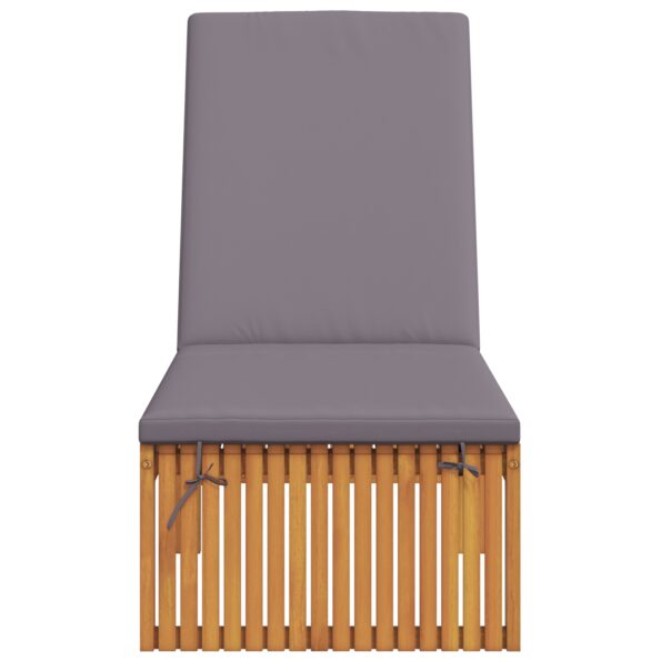 vidaXL Lehátko s vankúšom 200x55x30 cm z masívu akácie – Obrázok 4