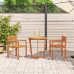 vidaXL Záhradné stoličky 2 ks 50x53x80 cm masívne akáciové drevo – Obrázok 3