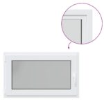 vidaXL Okno do suterénu "RISOR" 100x70 cm otváravo-sklopné DIN ľavé biele – Obrázok 2