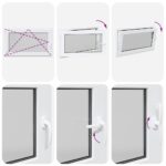 vidaXL Okno do suterénu "RISOR" 100x70 cm otváravo-sklopné DIN ľavé biele – Obrázok 8