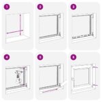 vidaXL Okno do suterénu "RISOR" 50x75 cm otváravo-sklopné DIN pravé biele – Obrázok 11