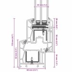 vidaXL Okno do suterénu "RISOR" 50x75 cm otváravo-sklopné DIN pravé biele – Obrázok 13