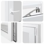 vidaXL Okno do suterénu "RISOR" 50x75 cm otváravo-sklopné DIN pravé biele – Obrázok 9