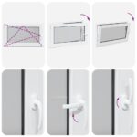 vidaXL Okno do suterénu "RISOR" 100x70 cm otváravo-sklopné DIN ľavé biele – Obrázok 8