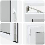 vidaXL Okno do suterénu "RISOR" 100x70 cm otváravo-sklopné DIN ľavé biele – Obrázok 9