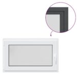 vidaXL Okno do suterénu "RISOR" 100x70 cm otváravo-sklopné DIN ľavé antracitové – Obrázok 2