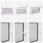 vidaXL Okno do suterénu "RISOR" 100x70 cm otváravo-sklopné DIN ľavé antracitové – Obrázok 8