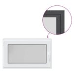 vidaXL Okno do suterénu "RISOR" 100x70 cm otváravo-sklopné DIN ľavé antracitové – Obrázok 2