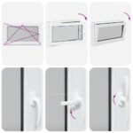 vidaXL Okno do suterénu "RISOR" 100x70 cm otváravo-sklopné DIN ľavé antracitové – Obrázok 8