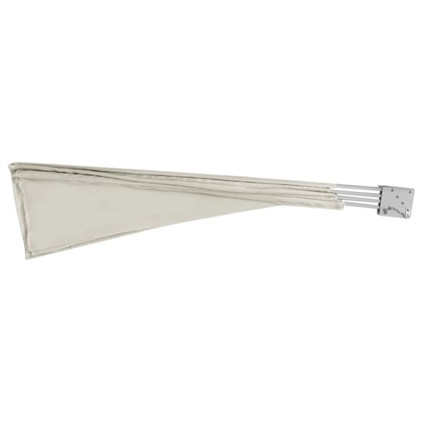 vidaXL Skladacia bočná markíza na balkón, krémová 210x210 cm – Obrázok 6