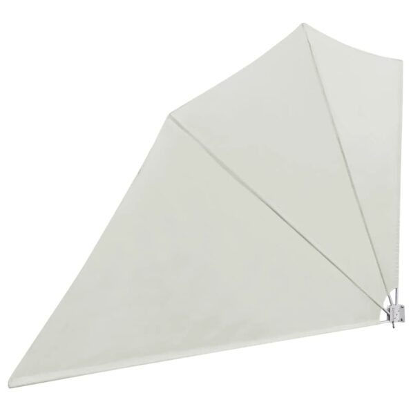 vidaXL Skladacia bočná markíza na balkón, krémová 160x240 cm – Obrázok 3