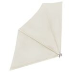vidaXL Skladacia bočná markíza na balkón, krémová 140x140 cm – Obrázok 2