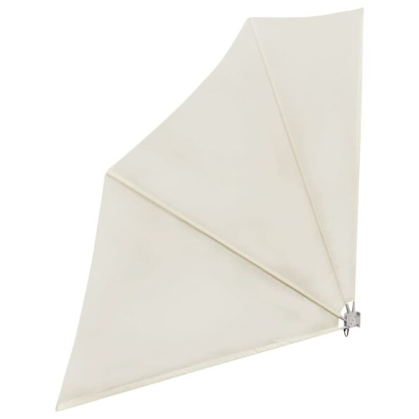 41578_2.jpg vidaXL Skladacia bočná markíza na balkón, krémová 140x140 cm – Obrázok 2