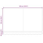 vidaXL Náhradná látka markízy pre rám 3.5x2 m Burgundská – Obrázok 8